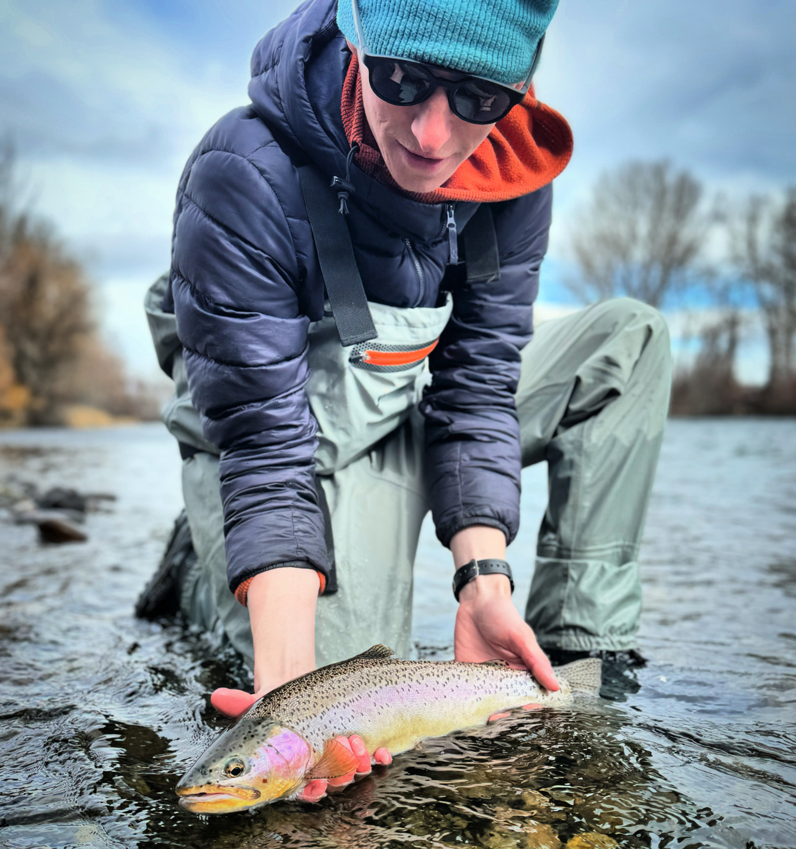 man fishing
